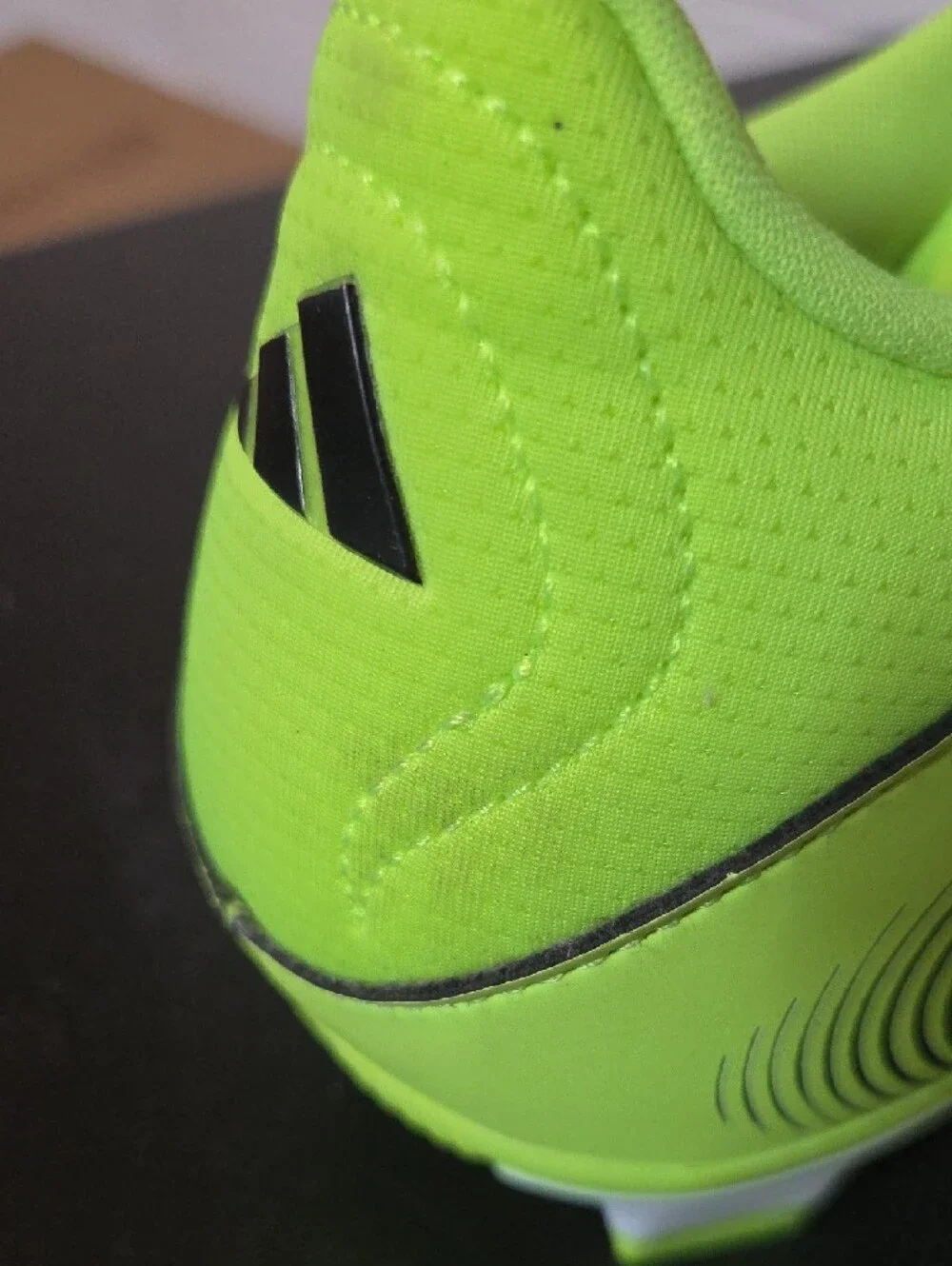 adidas Mens Copa Pure 3 Club Black & Neon Green Soccer Cleats